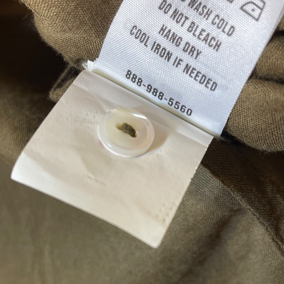 Buck Mason Olive Button-Up Blouse - Picture 8 of 10